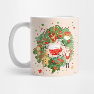 Chritsmas wreath Mug